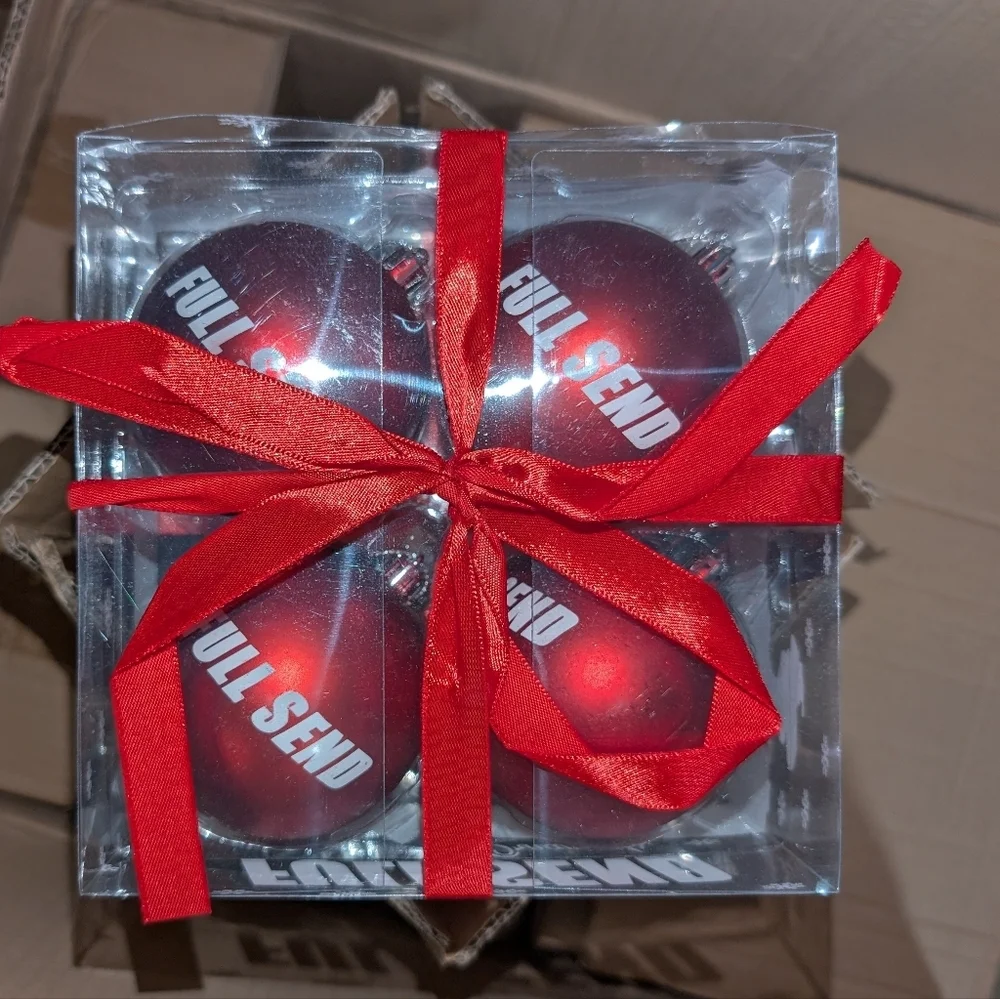 Full Send Christmas Ornaments (4-pack) - Picture 2 of 2